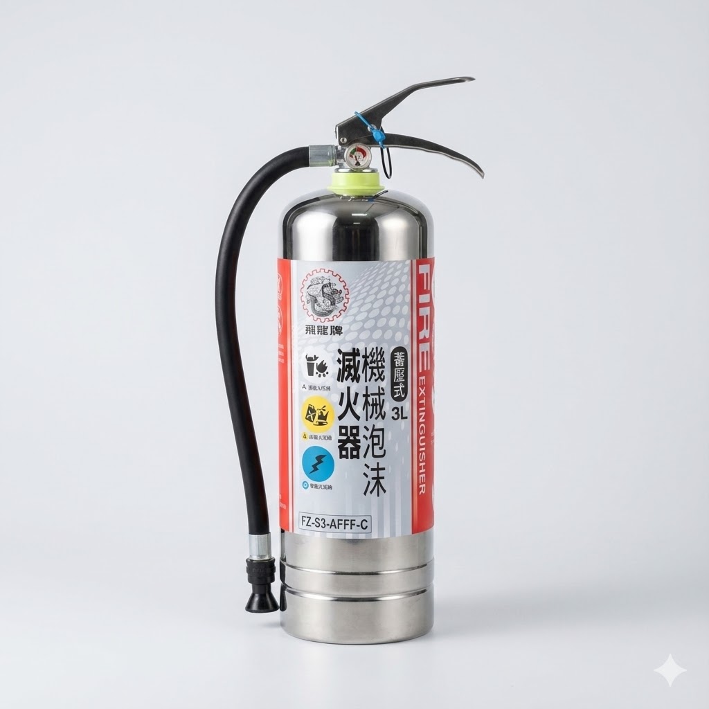 3 L不 銹 鋼 機 械 泡 沫 滅 火 器